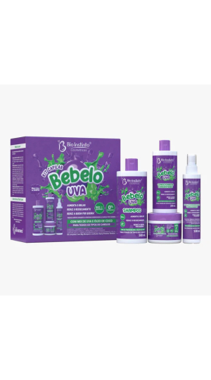 BIO INSTINTO KIT CAPILAR BEBELOO UVA COM 4 UNIDADES