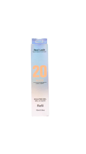 REAL LOVE GEL SCULPING REFIL 15ML 20  NUDE