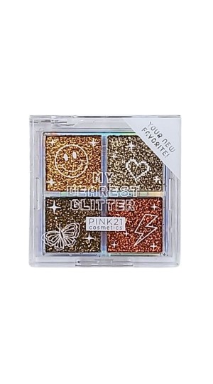 PINK 21 PALETA MY DEAREST GLITTER  COR 3  4G