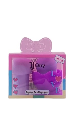 JONY KIT DE ESPONJA + COGUMELO COR LILAS