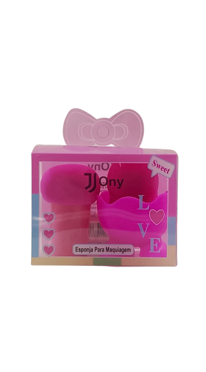 JONY KIT DE ESPONJA + COGUMELO COR ROSA