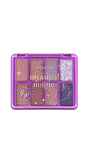 SP COLORS PALETA DE SOMBRA MYSTICAL MAGIC GLITTER COR A 9,5G