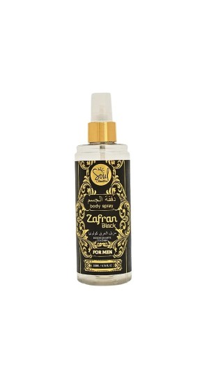 SOUL BODY SPLASH ZAFRAN BLACK FOR MEN 200ML