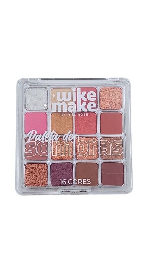 MISS RÔSE WIKE MAKE PALETA DE SOMBRA 16 CORES 15G