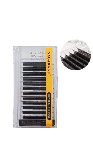 NAGARAKU CILIOS FIO A FIO 5D W 0.07D MIX 8MM-14MM