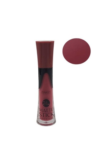 PINK 21 BATOM LÍQUIDO MATTE STICK COR 5 24H 6ML 