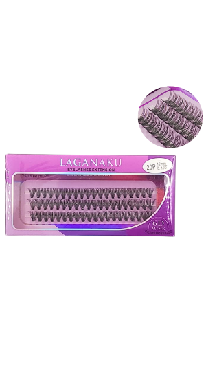 LAGANAKU TUFINHO 20P 12MM 0.10D 6D MINK 