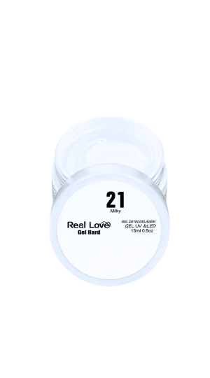 REAL LOVE GEL HARD 21 MILKY  15ML