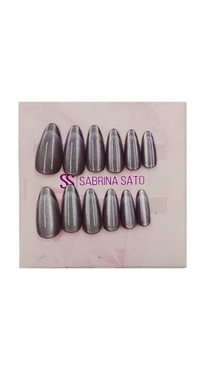 SABRINA SATO UNHAS POSTIÇAS OLHO DE GATO 2  C/12 PCS