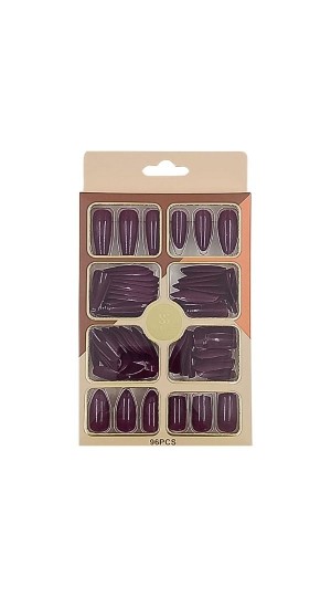 SABRINA SATO UNHA POSTIÇAS VINHO C/96PCS 