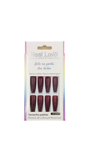 REAL LOVE UNHA POSTIÇA C/24 PCS