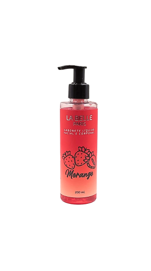 LA BELLE  PARIS SABONETE LIQUIDO MORANGO 200ML 