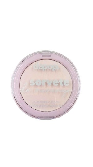 DAPOP PÓ FACIAL TRANSLÚCIDO MATIFICANTE SORVETE DE  MORANGO 10G