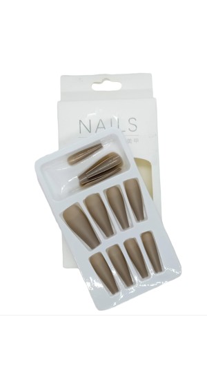 NAIL UNHA POSTIÇA C/12 CINZA