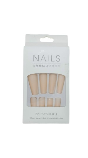 NAIL UNHA POSTIÇA C/12 NUDE
