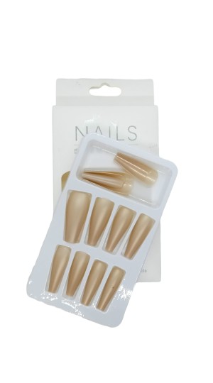 NAIL UNHA POSTIÇA C/12 DOURADA