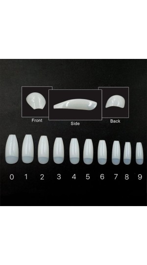 UNHA TIPS BAILARINA LEITOSA C/500 SAQUINHO