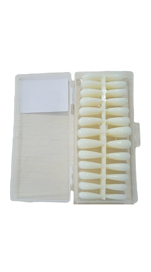 MONICA ARTE UNHA NAIL TIPS POSTIÇA REALISTA BAILARINA LEITOSA C/240 PCS