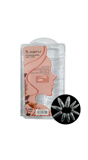 DAFU NAIL TIPS UNHA TRANSPARENTE C/100 DF-UP101-N37
