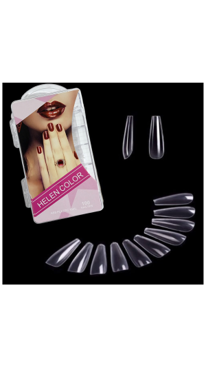 HELEN COLOR UNHA POSTIÇA BAILARINA TRANSPARENTE C/100