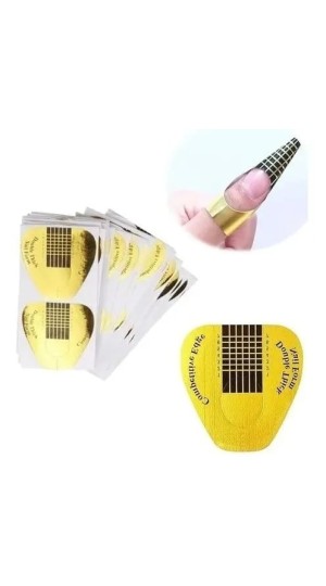 MOLDE ADESIVO PARA UNHA LARGO C/20