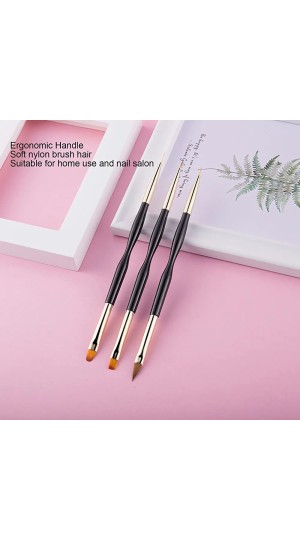 DAFU KIT PINCEL PARA UNHA DUPLO C/3