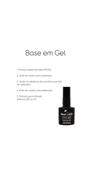 REAL LOVE BASE EM GEL LINHA LIGHT 8ML