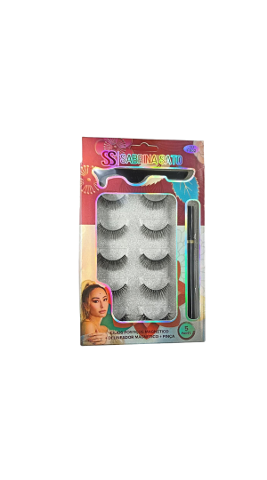 SABRINA SATO CILIOS POSTIÇO MAGNÉTICO 5D F002 C/5 PARES