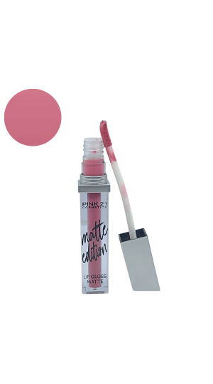 PINK 21 LIP GLOSS MATTE EDITION 5ML COR 12