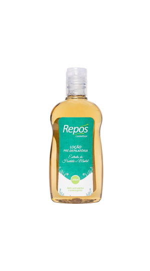 REPOS LOÇÃO PRÉ-DEPILATÓRIA EXTRATO DE HORTELÃ E MENTOL 200ML
