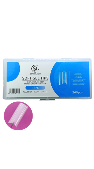 STAY BEAUTY SOFT GEL TIPS UNHA POSTIÇA COM 240 PEÇAS