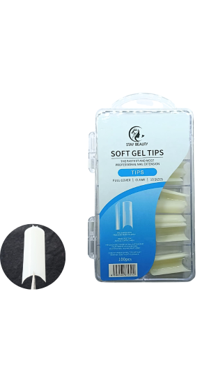 STAY BEAUTY SOFT GEL TIPS UNHA POSTIÇA COM 100