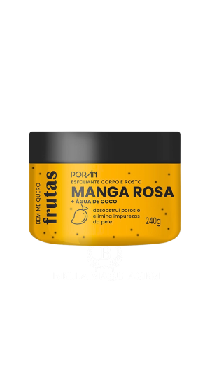 PORAN ESFOLIANTE CORPO E ROSTO MANGA ROSA 240G