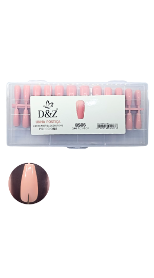 D&Z UNHA POSTIÇA REALISTA COLORIDA AS18 240  PCS